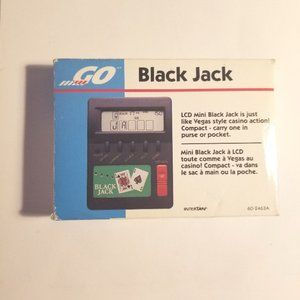 GO Mini Black Jack electronic LCD handheld compact game